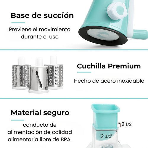 D'affaires Rallador Rotatorio Multifuncional 5 en 1